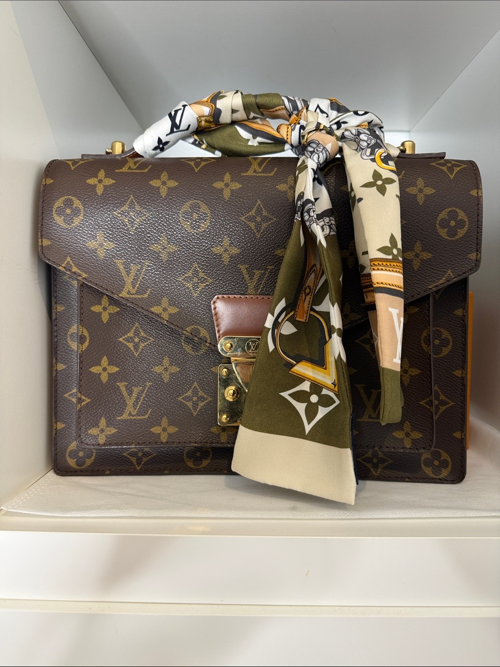 LOUIS VUITTON MONOGRAM MONCEAU CROSSBODY VINTAGE *SR00**W/COA